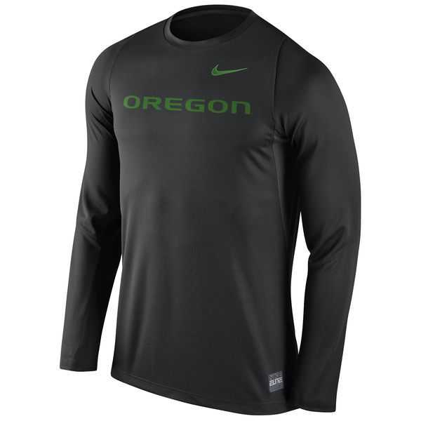 Oregon Ducks Nike 2016 Elite Basketball Shooter Long Sleeve Dri-FIT WEM Top - Black,We sell and wholesale Oregon Ducks Nike 2016 Elite Basketball Shooter Long Sleeve Dri-FIT WEM Top - Black on line form chian!